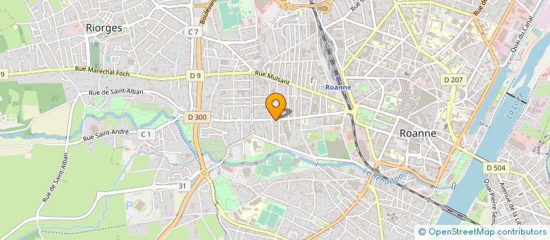 localisation de l'entreprise MONSIEUR DANIEL DESBAT  ROANNE