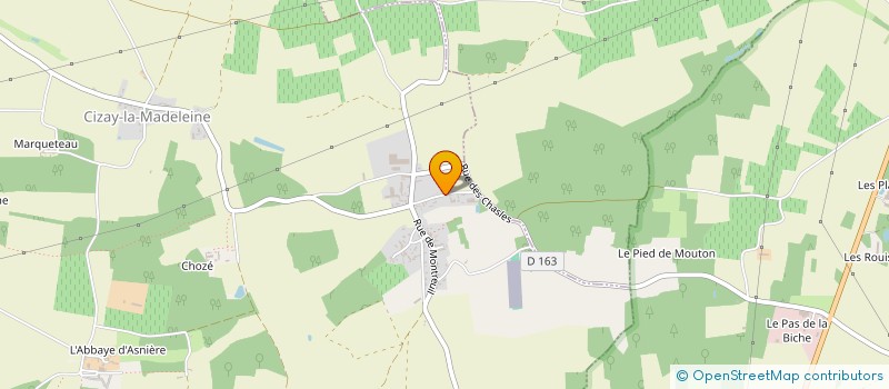 localisation de l'entreprise MONSIEUR DANIEL DESCHAMP  CIZAY-LA-MADELEINE