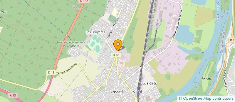 localisation de l'entreprise MONSIEUR DANIEL DESCHAMPS  OISSEL