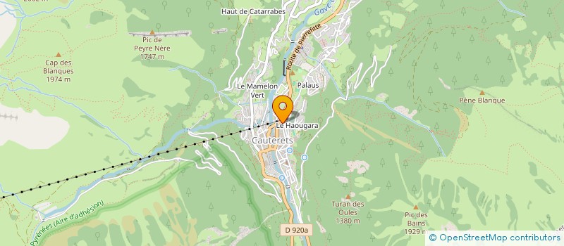localisation de l'entreprise MONSIEUR DANIEL DESCOMPS à CAUTERETS
