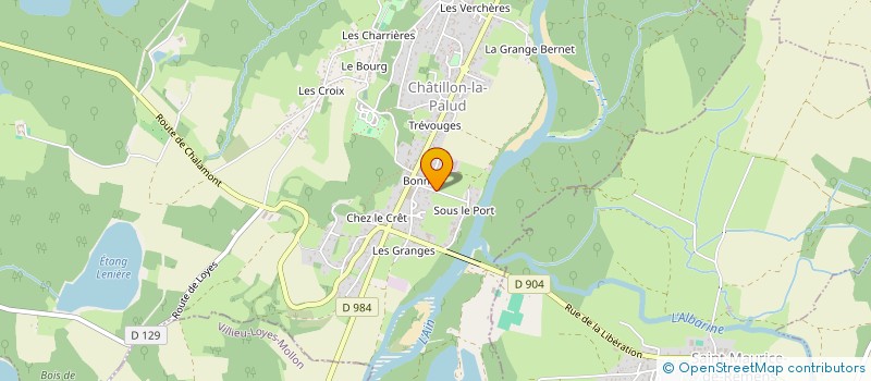 localisation de l'entreprise MONSIEUR DANIEL DESMARIS  CHALAMONT