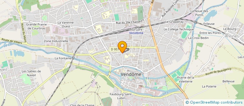 localisation de l'entreprise MONSIEUR DANIEL DESOEUVRES à VENDOME