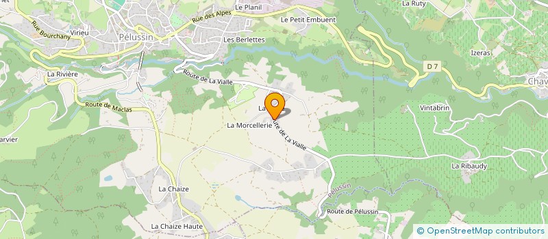 localisation de l'entreprise MONSIEUR DANIEL DESORMEAUX  PELUSSIN