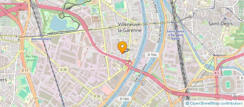 localisation de l'entreprise MONSIEUR DANIEL DEVAMBEZ  VILLENEUVE-LA-GARENNE