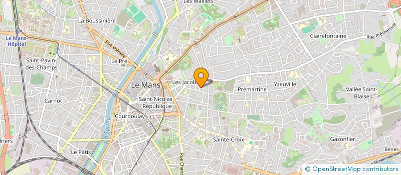 localisation de l'entreprise MONSIEUR DANIEL DEVAUX  LE MANS