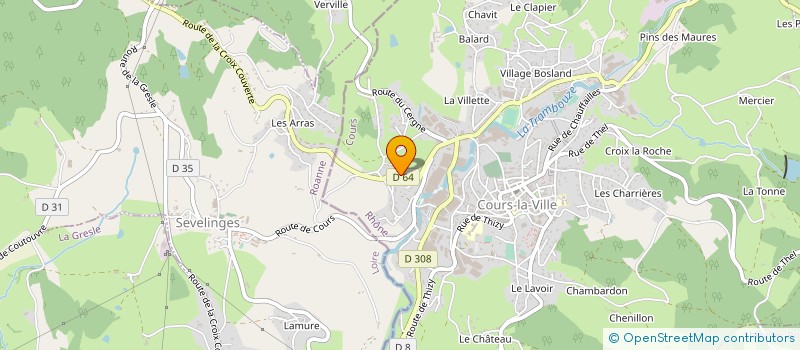 localisation de l'entreprise MONSIEUR DANIEL DEVEAUX  COURS