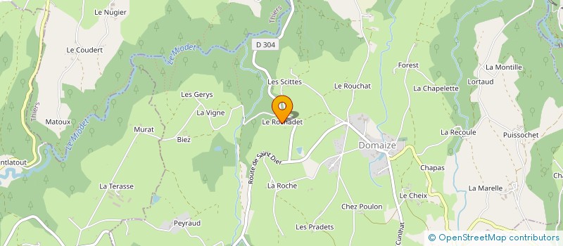 localisation de l'entreprise MONSIEUR DANIEL DEVRED  DOMAIZE