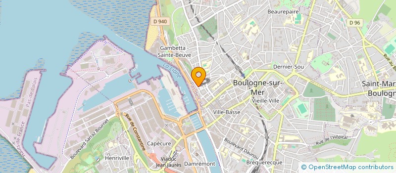 localisation de l'entreprise MONSIEUR DANIEL DHIERS  BOULOGNE-SUR-MER