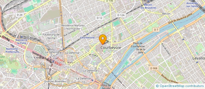 localisation de l'entreprise MONSIEUR DANIEL DHIEUX à COURBEVOIE