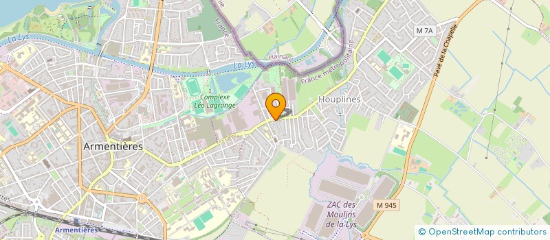 localisation de l'entreprise MONSIEUR DANIEL DIERICK  HOUPLINES