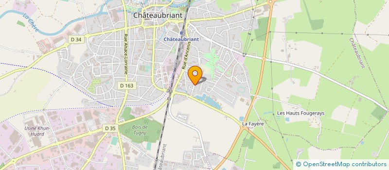 localisation de l'entreprise MONSIEUR DANIEL DIGUE  CHATEAUBRIANT