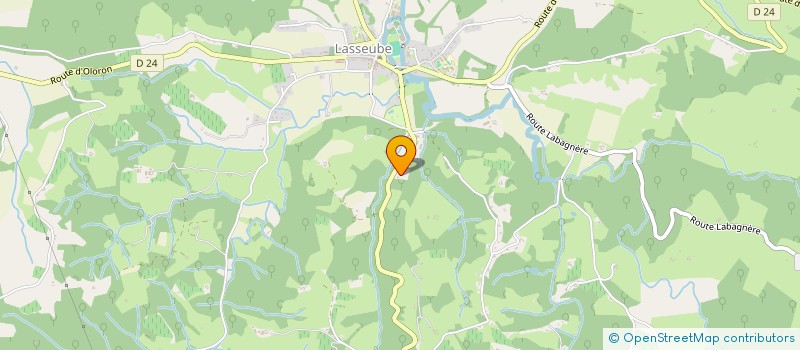 localisation de l'entreprise MONSIEUR DANIEL DINTRAS  LASSEUBE