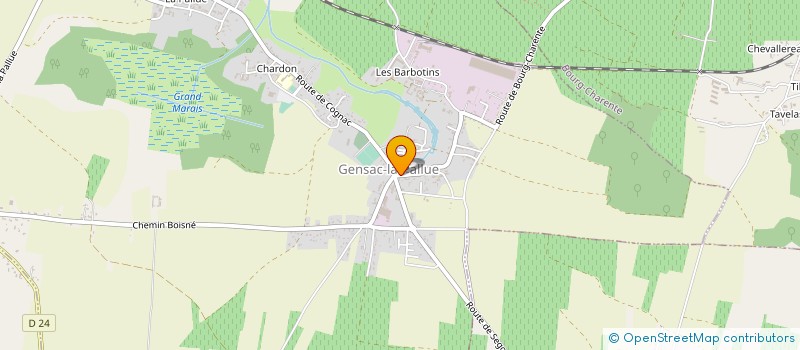 localisation de l'entreprise MONSIEUR DANIEL DIOT à GENSAC-LA-PALLUE
