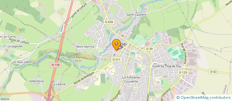 localisation de l'entreprise MONSIEUR DANIEL DIQUET  FALAISE