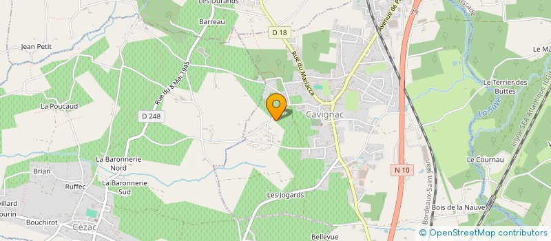 localisation de l'entreprise MONSIEUR DANIEL DJINDANI  CAVIGNAC