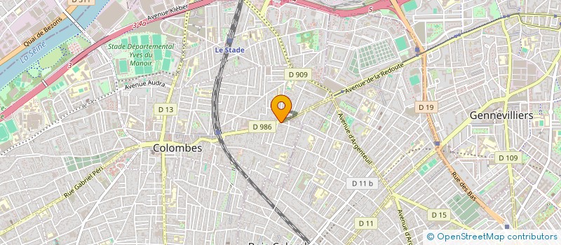localisation de l'entreprise MONSIEUR DANIEL DOMARD à COLOMBES