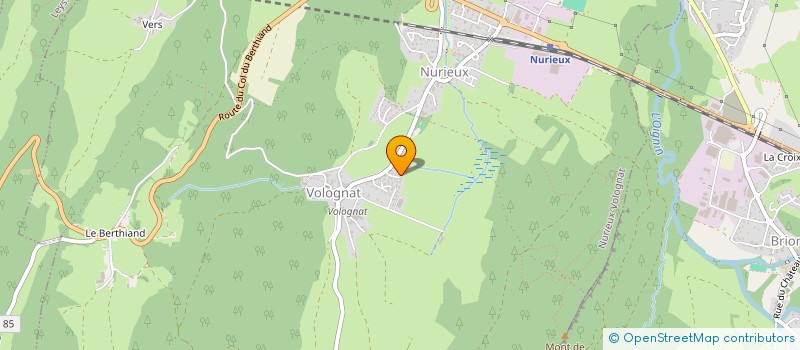 localisation de l'entreprise MONSIEUR DANIEL DONZELLE  NURIEUX-VOLOGNAT