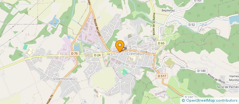 localisation de l'entreprise MONSIEUR DANIEL DOREY à CREMIEU
