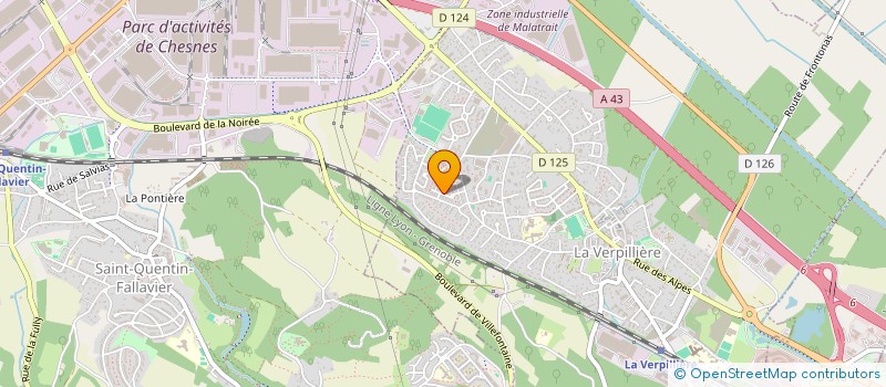 localisation de l'entreprise MONSIEUR DANIEL DOS SANTOS CAMPOS  LA VERPILLIERE