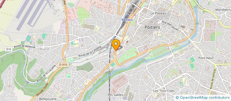 localisation de l'entreprise MONSIEUR DANIEL DOUCET  POITIERS