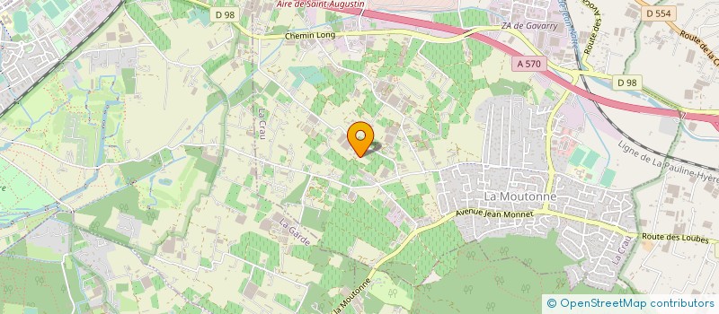 localisation de l'entreprise MONSIEUR DANIEL DRAGON  LA CRAU