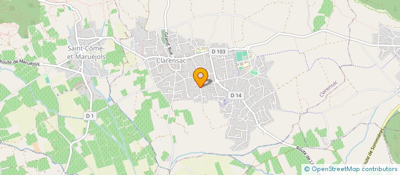 localisation de l'entreprise MONSIEUR DANIEL DRAI  CLARENSAC