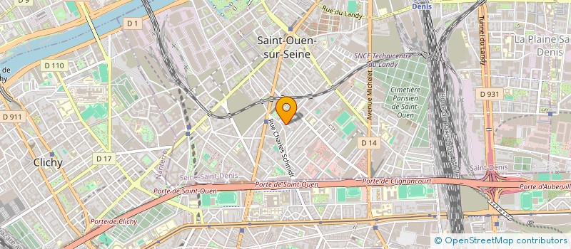 localisation de l'entreprise MONSIEUR DANIEL DUARTE à SAINT-OUEN-SUR-SEINE