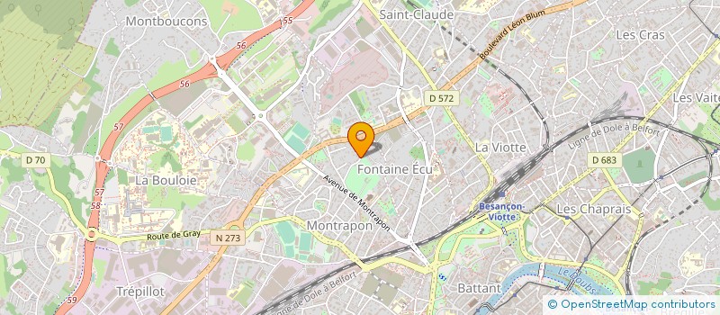localisation de l'entreprise MONSIEUR DANIEL DUBOIS à BESANCON
