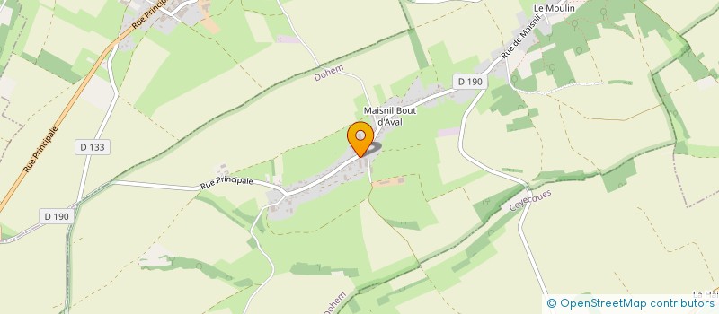 localisation de l'entreprise MONSIEUR DANIEL DUBOIS  DOHEM