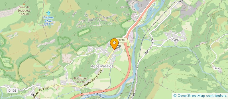 localisation de l'entreprise MONSIEUR DANIEL DUBOS  AGOS-VIDALOS