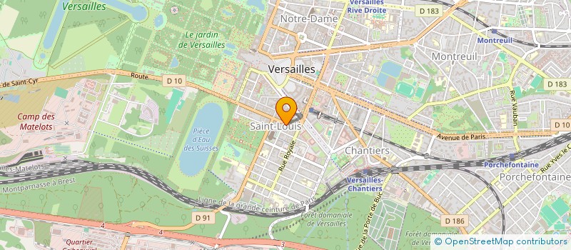 localisation de l'entreprise MONSIEUR DANIEL DUBOURG à VERSAILLES