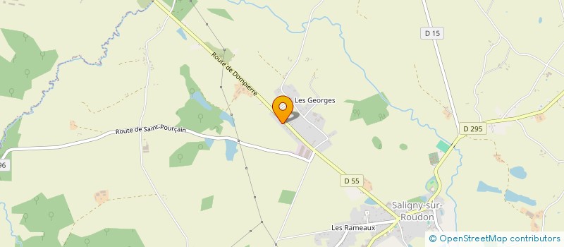 localisation de l'entreprise MONSIEUR DANIEL DUBUISSON  SALIGNY-SUR-ROUDON