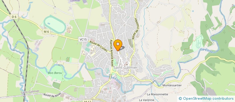 localisation de l'entreprise MONSIEUR DANIEL DUCROS à SAINT-GALMIER