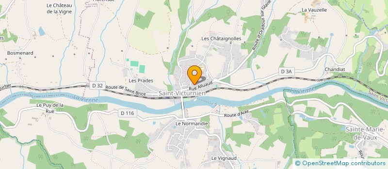 localisation de l'entreprise MONSIEUR DANIEL DUGOT  SAINT-VICTURNIEN