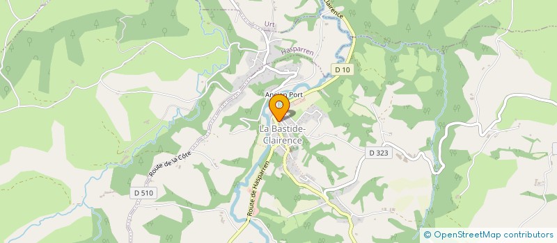 localisation de l'entreprise MONSIEUR DANIEL DUHART à LA BASTIDE-CLAIRENCE