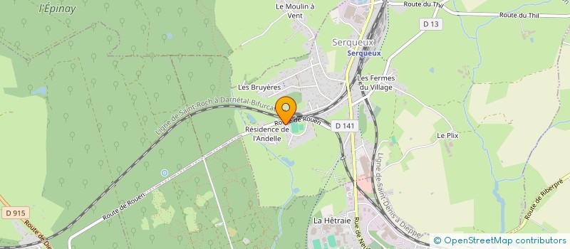 localisation de l'entreprise MONSIEUR DANIEL DUJARDIN  SERQUEUX