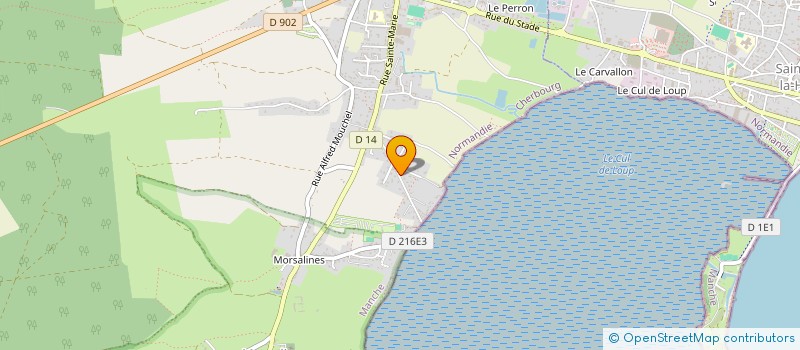 localisation de l'entreprise MONSIEUR DANIEL DUJARDIN  QUETTEHOU