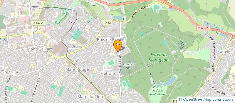localisation de l'entreprise MONSIEUR DANIEL DULONG à LE HAVRE