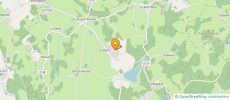 localisation de l'entreprise MONSIEUR DANIEL DUMAS à MARSAC