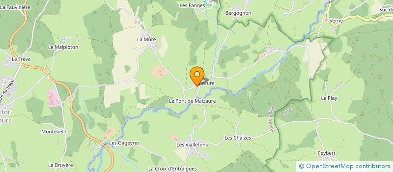 localisation de l'entreprise MONSIEUR DANIEL DUMOND  SAINT-VICTOR-MALESCOURS
