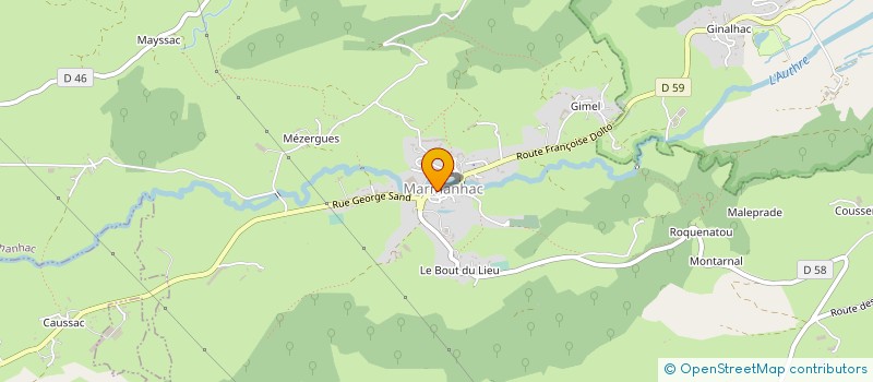 localisation de l'entreprise MONSIEUR DANIEL DUMOULIN à MARMANHAC