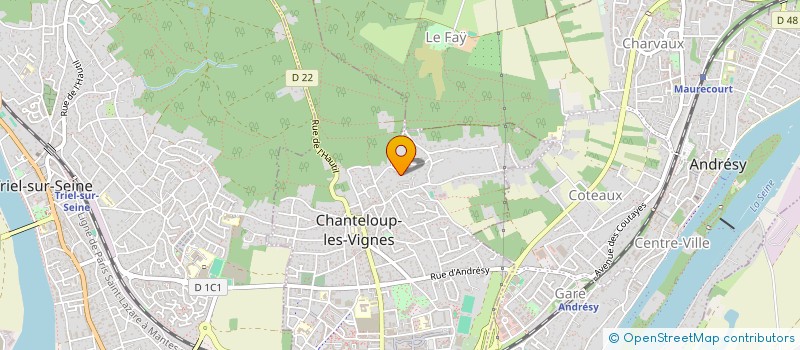 localisation de l'entreprise MONSIEUR DANIEL DUPARC  CHANTELOUP-LES-VIGNES