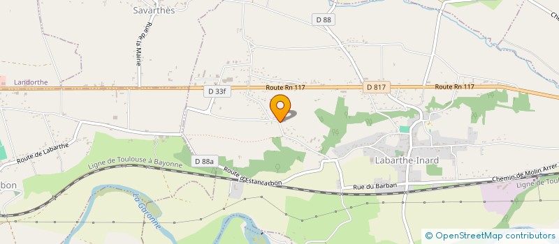 localisation de l'entreprise MONSIEUR DANIEL DUPONT  LABARTHE-INARD