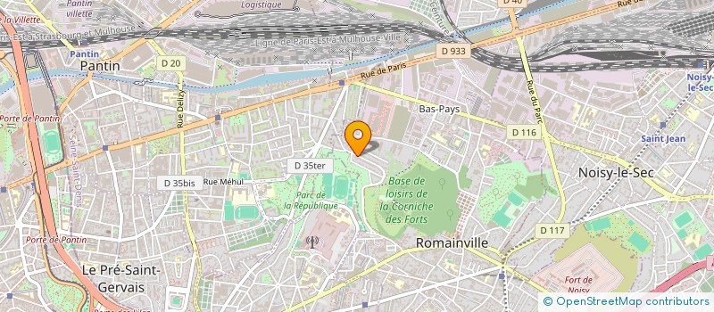 localisation de l'entreprise MONSIEUR DANIEL DUPONT à ROMAINVILLE