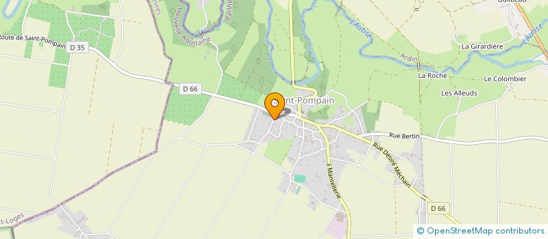 localisation de l'entreprise MONSIEUR DANIEL DUPONT  SAINT-POMPAIN