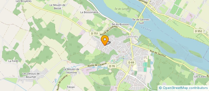 localisation de l'entreprise MONSIEUR DANIEL DUPRE  GENNES-VAL-DE-LOIRE