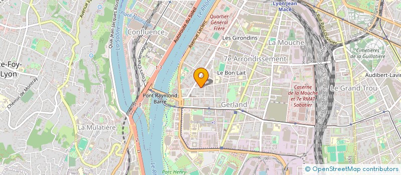 localisation de l'entreprise MONSIEUR DANIEL DURAND  LYON