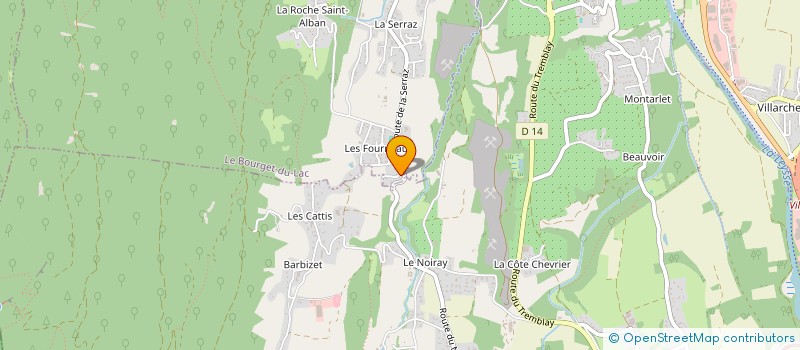 localisation de l'entreprise MONSIEUR DANIEL DURAND  LE BOURGET-DU-LAC