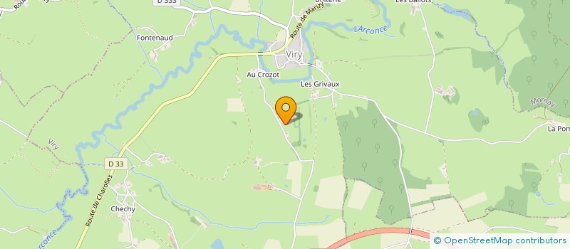 localisation de l'entreprise MONSIEUR DANIEL DURET  VIRY