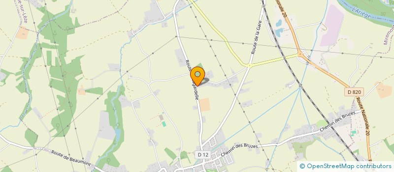 localisation de l'entreprise MONSIEUR DANIEL DUROU  MIREMONT